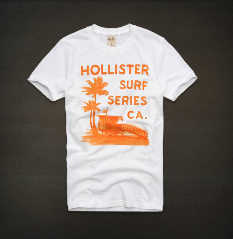 Hollister Hombres De Cuello Redondo Corto Remera HCO4041
